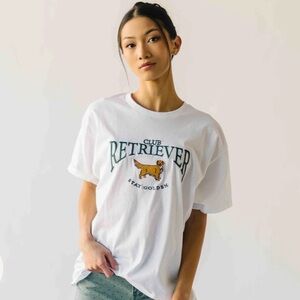 Retriever Graphic White T-Shirt